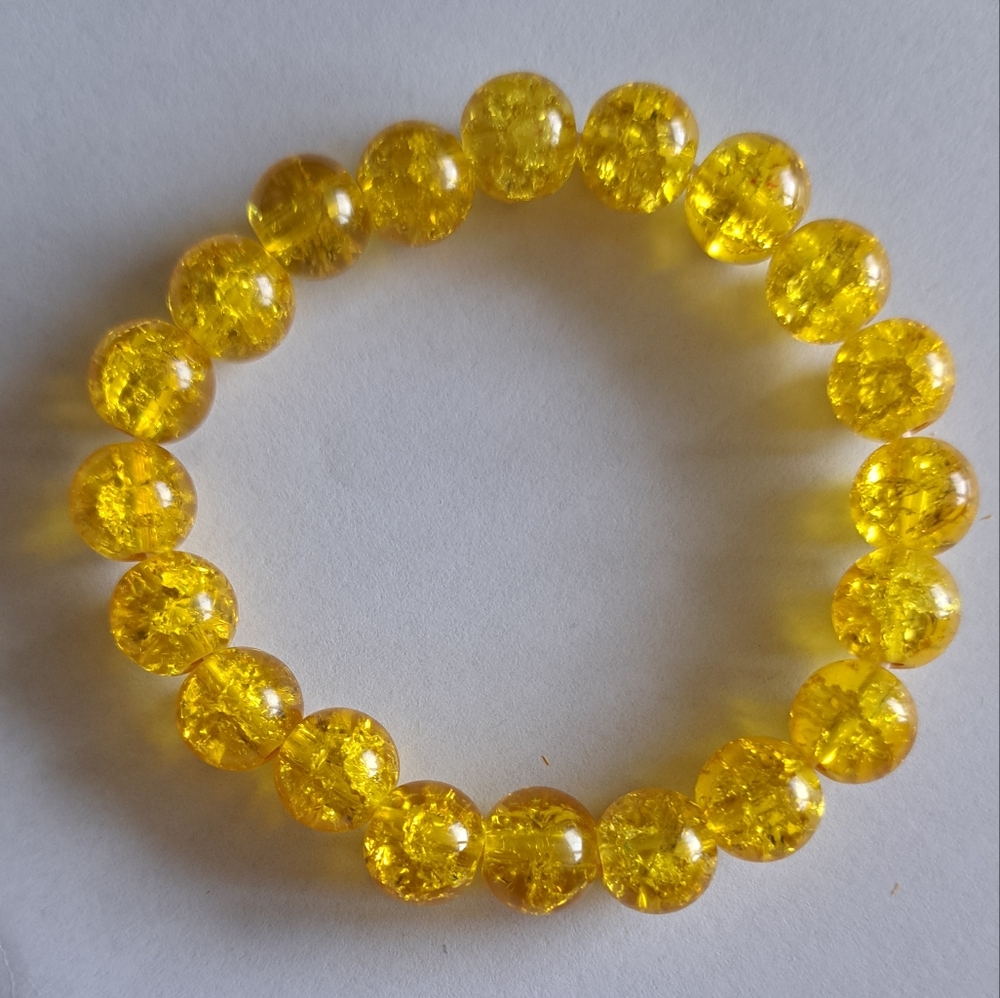 Yellow Beaded Bracelet